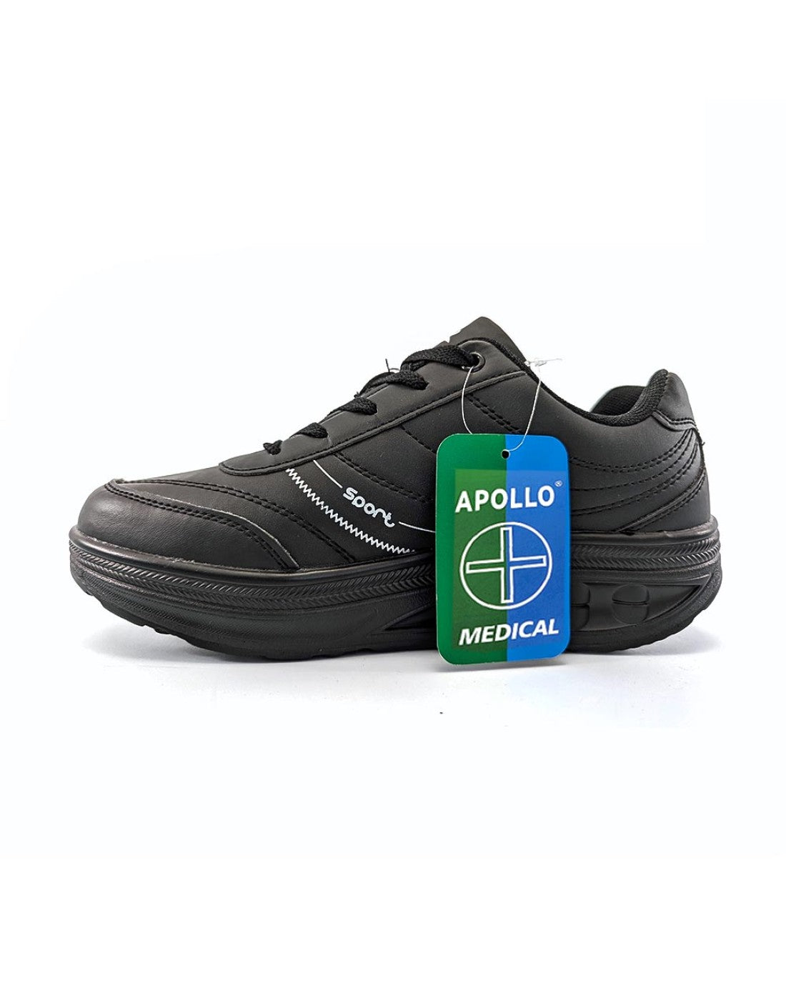 Chaussures Orthopédiques à Semelle Basculante Apollo Medical BW8-1 – Type WalkMax™ | Confort & Soutien Quotidien