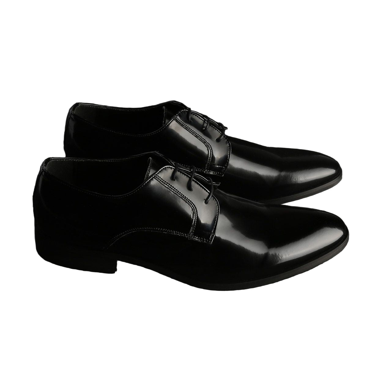 Chaussures Homme à Lacets en Cuir Verni – Fabriquées en Italie FLORENT_VERNICE_NERO